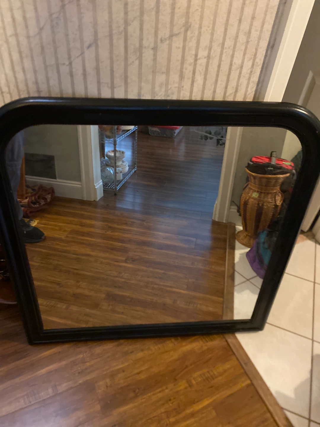 Black Framed Wall Mirror