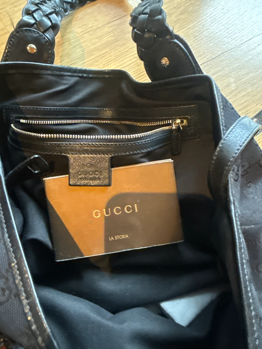 Gucci Hobo Bag - Black GG Canvas - photo 3