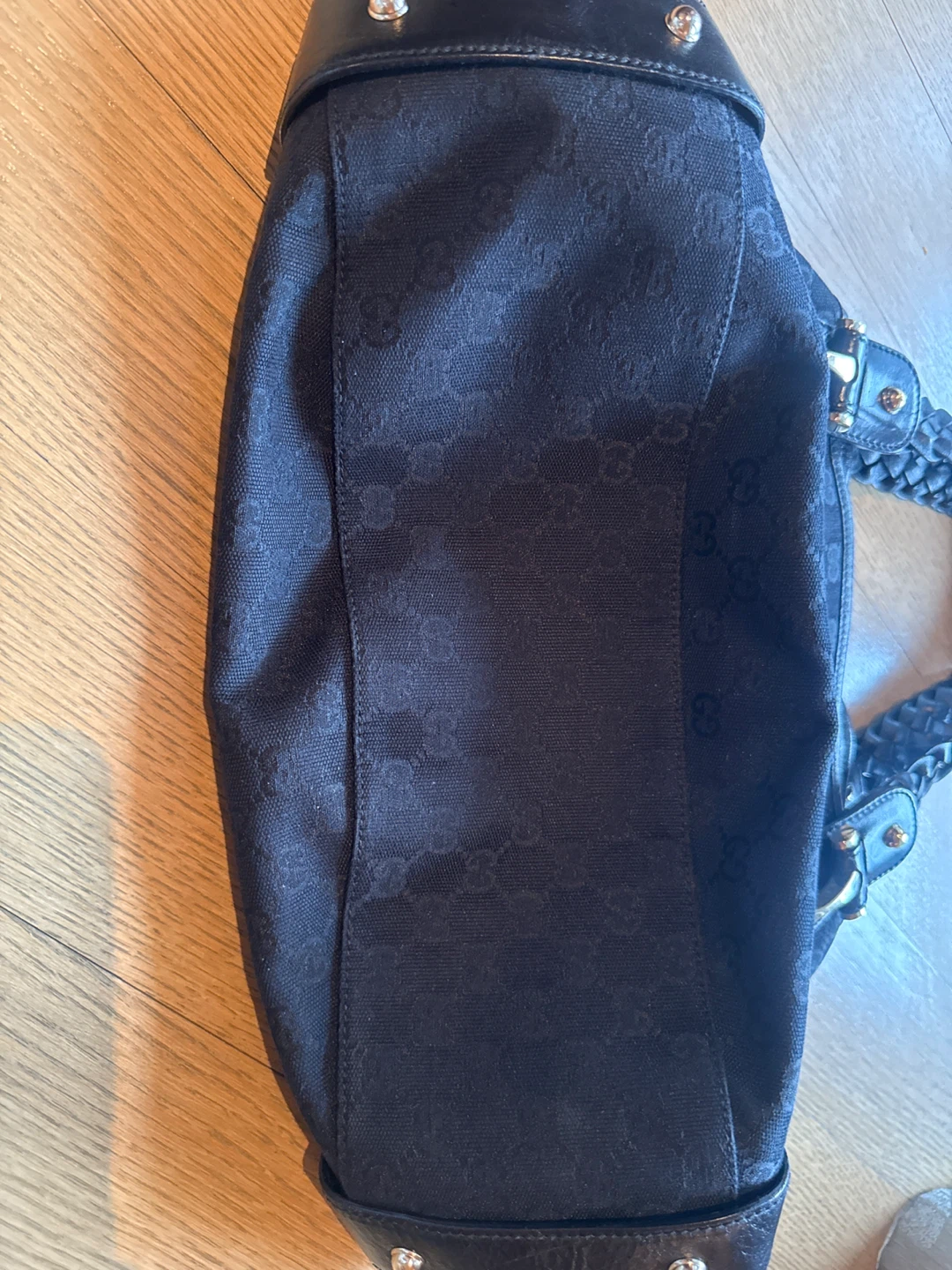 Gucci Hobo Bag - Black GG Canvas - photo 2
