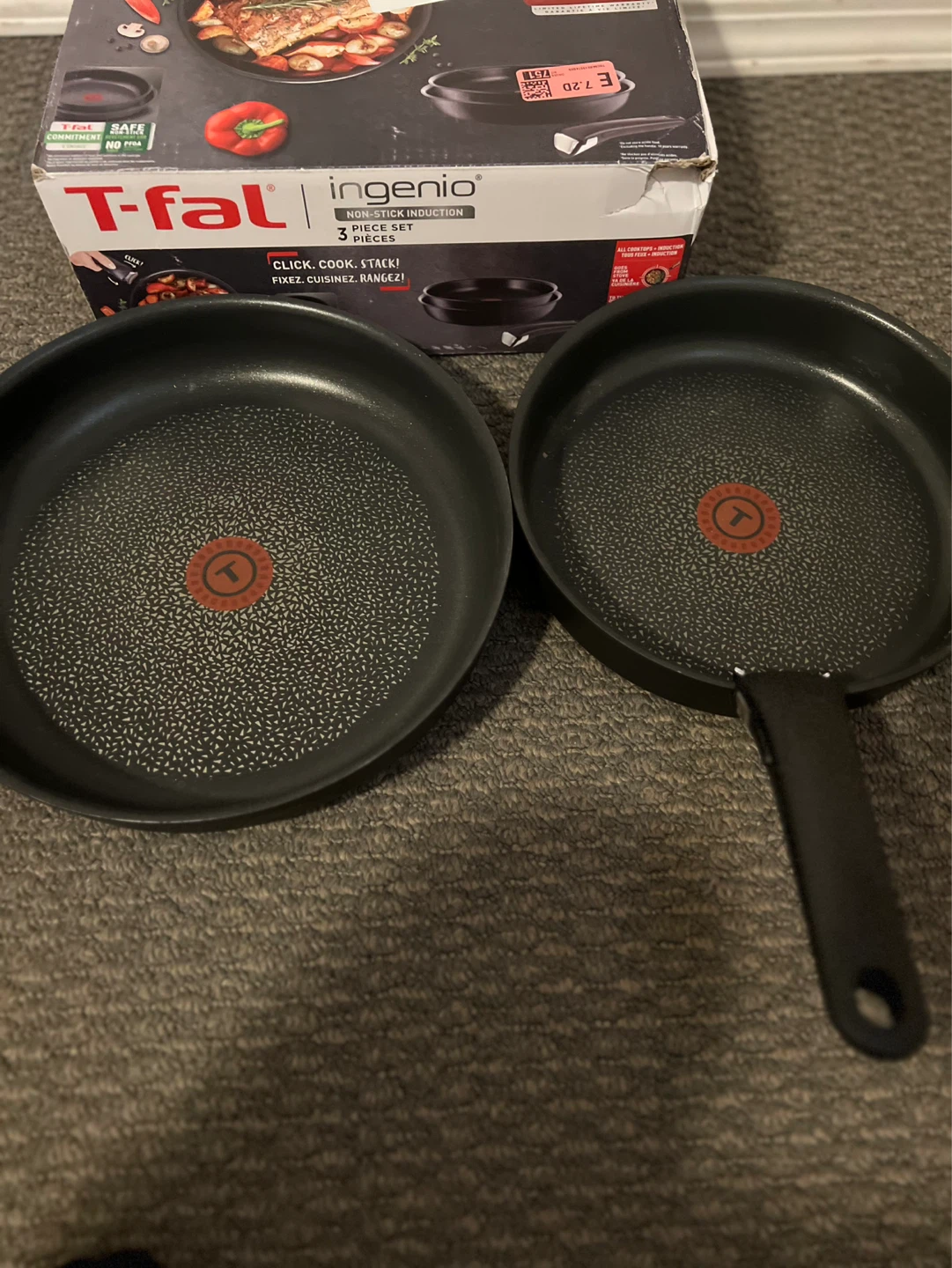 T-fal Ingenio Easy On Frying Pan Set, 3 Piece