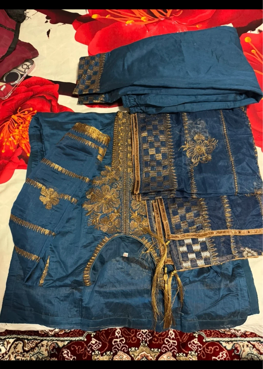 Women's Embroidered Kurti Pant Set - photo 2