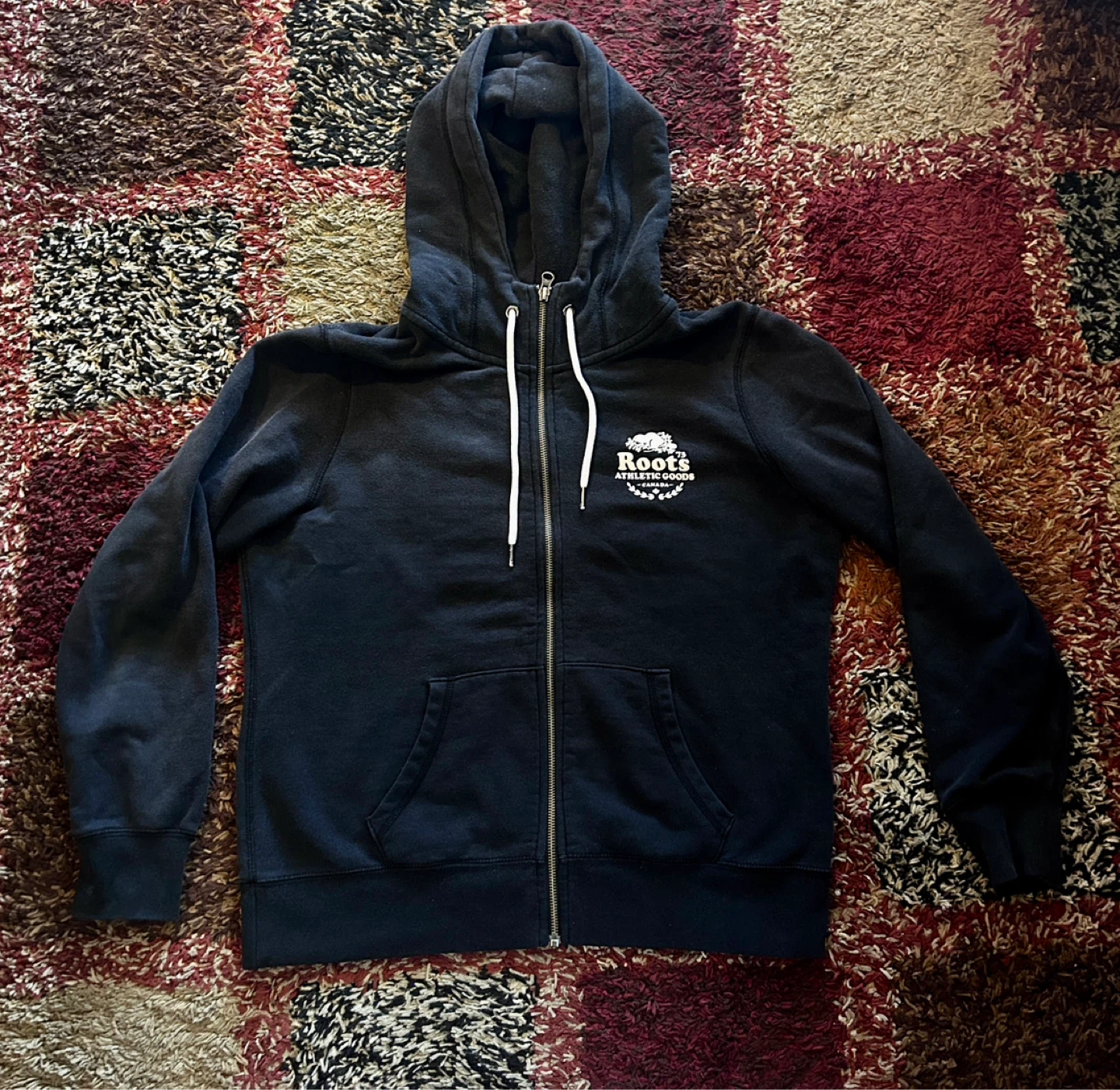 Ladies Roots Zip-Up Hoodie size L