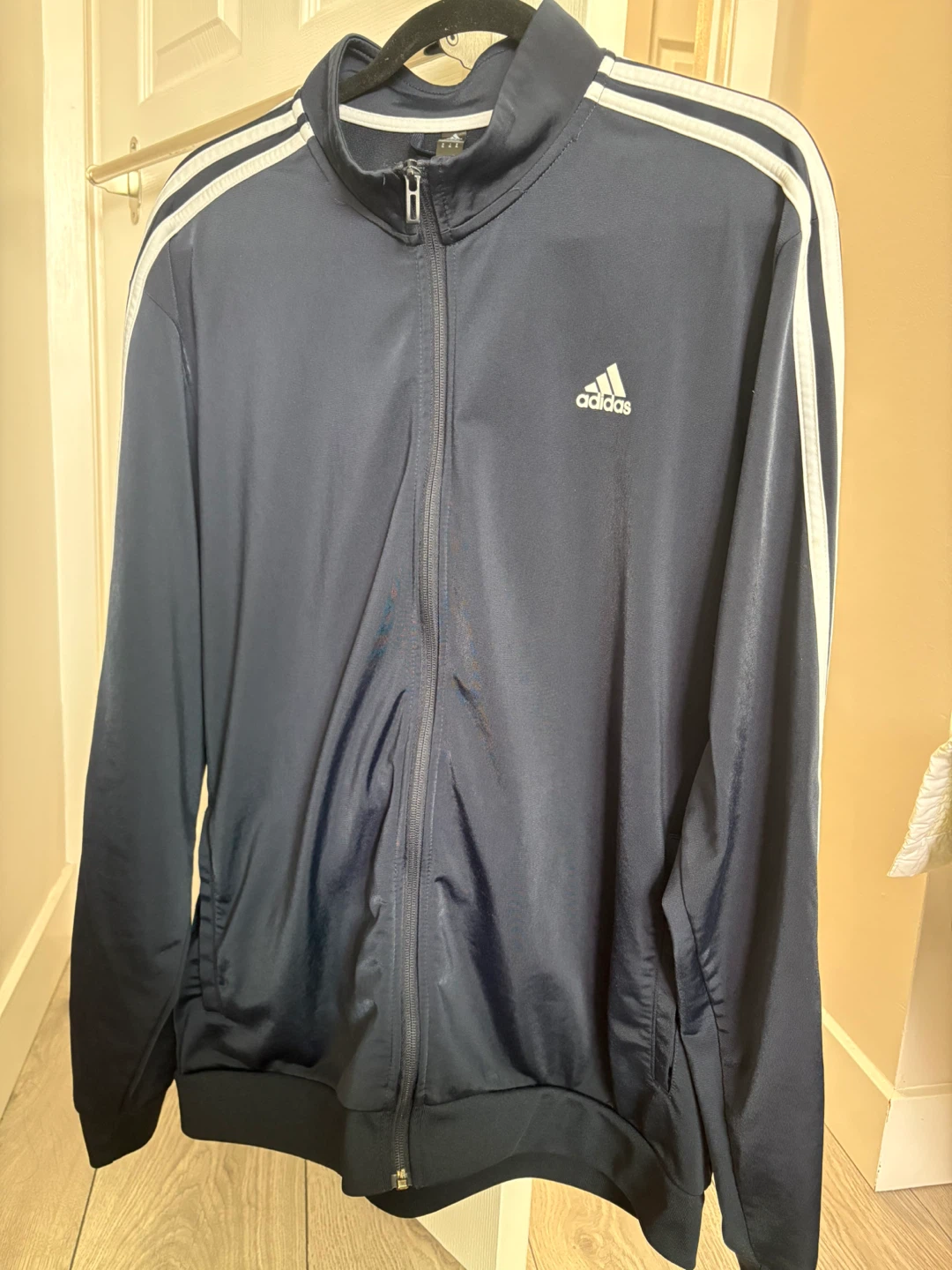 Adidas Track Jacket - Navy Blue - XL