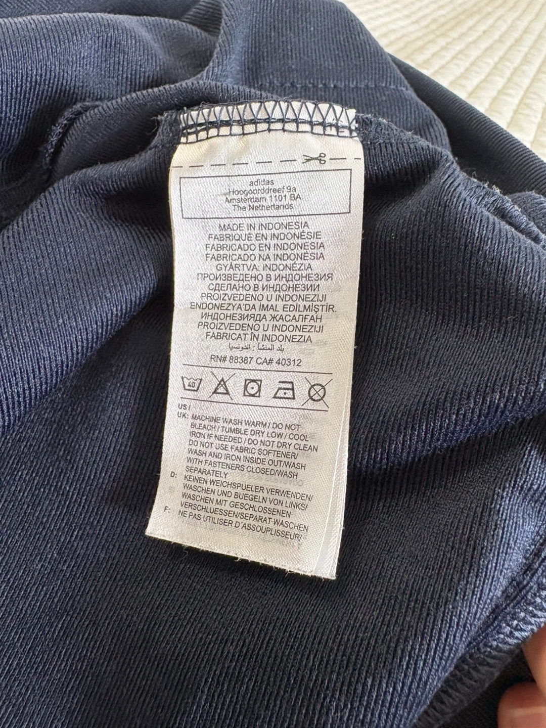 Adidas Track Jacket - Navy Blue - XL - photo 3