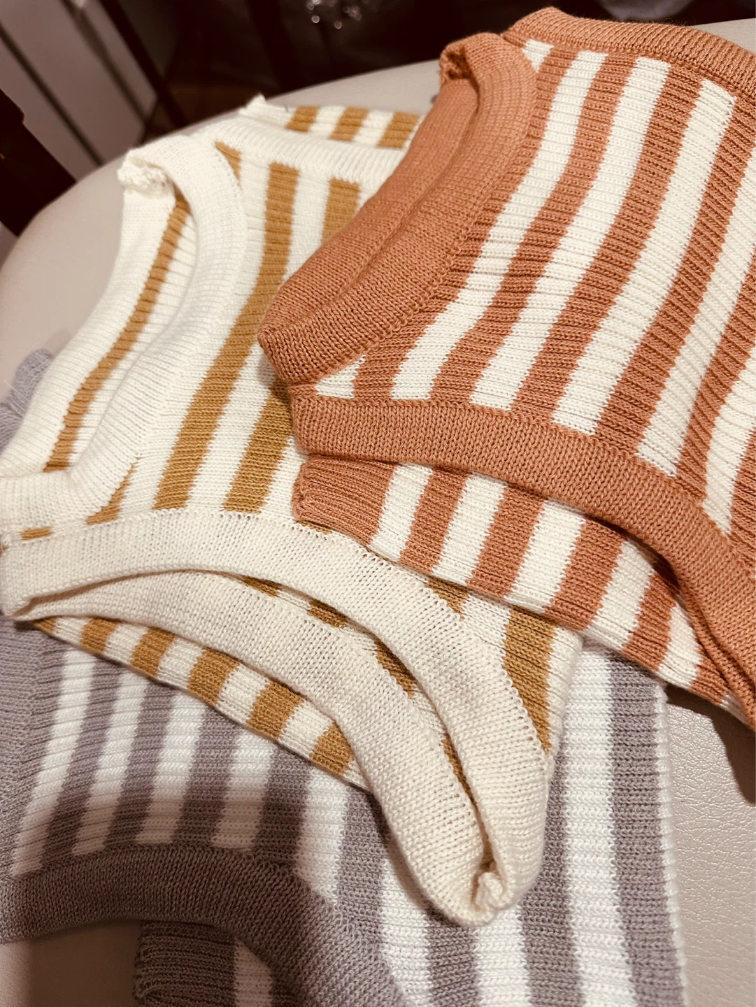 Striped Knit Tops (Set of 3) - photo 2