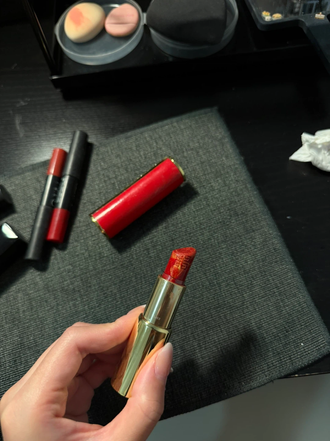 Givenchy Rouge Interdit Lipstick 888 GOLDENRED - photo 3