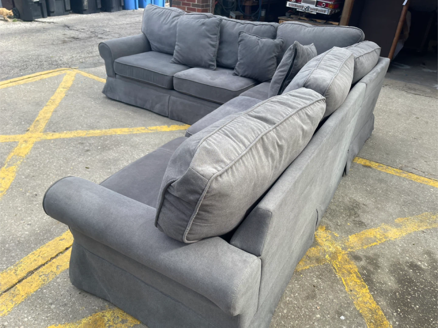 Bob's Discount Furniture Sectional Sofa - Gray - photo 3
