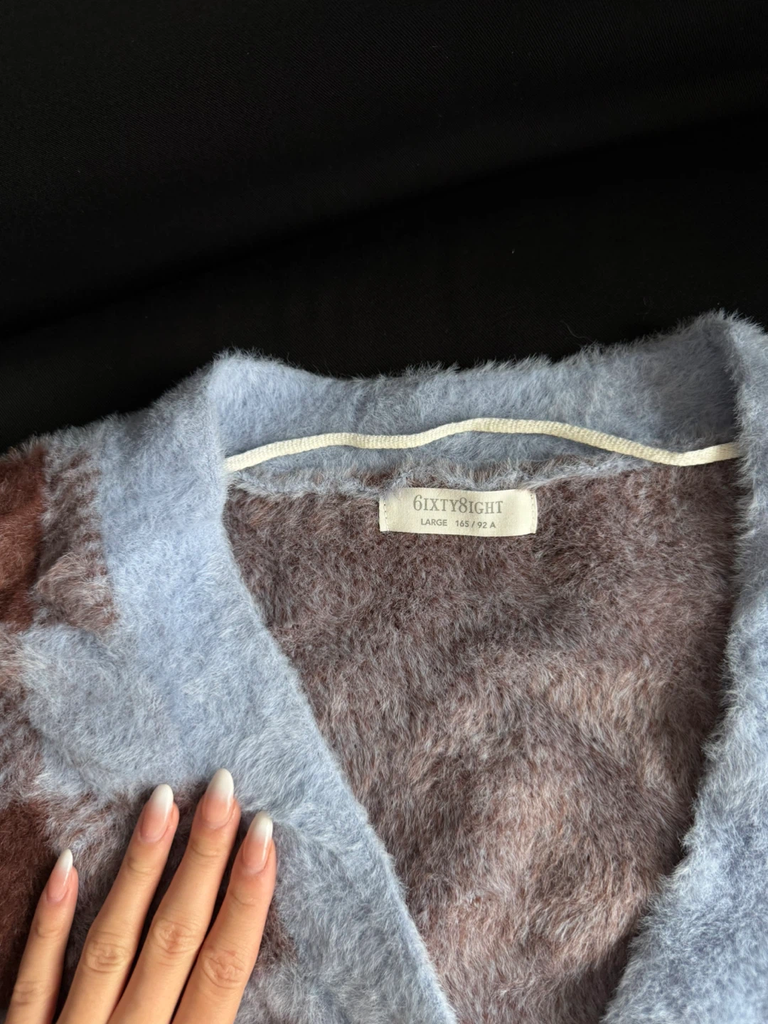 Sixty-Eight Plaid Fuzzy Cardigan - photo 3