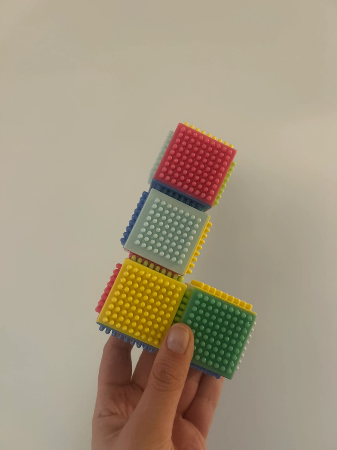 Sensory Building Blocks - Set of 20+ Colorful Textured Cubes - photo 2