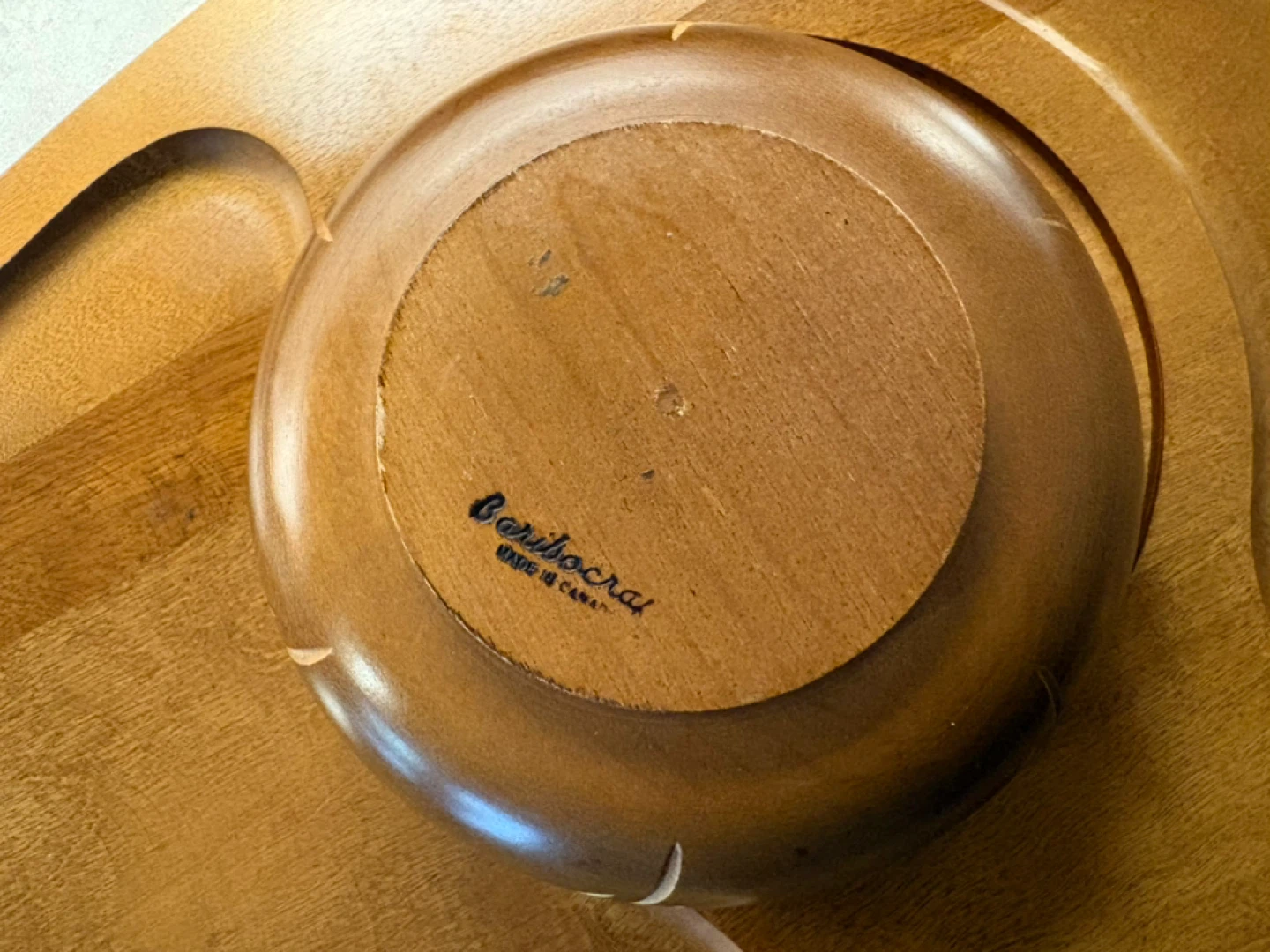 60s Baribocraft Canada Wood Chip & Dip Platter Set. - photo 2