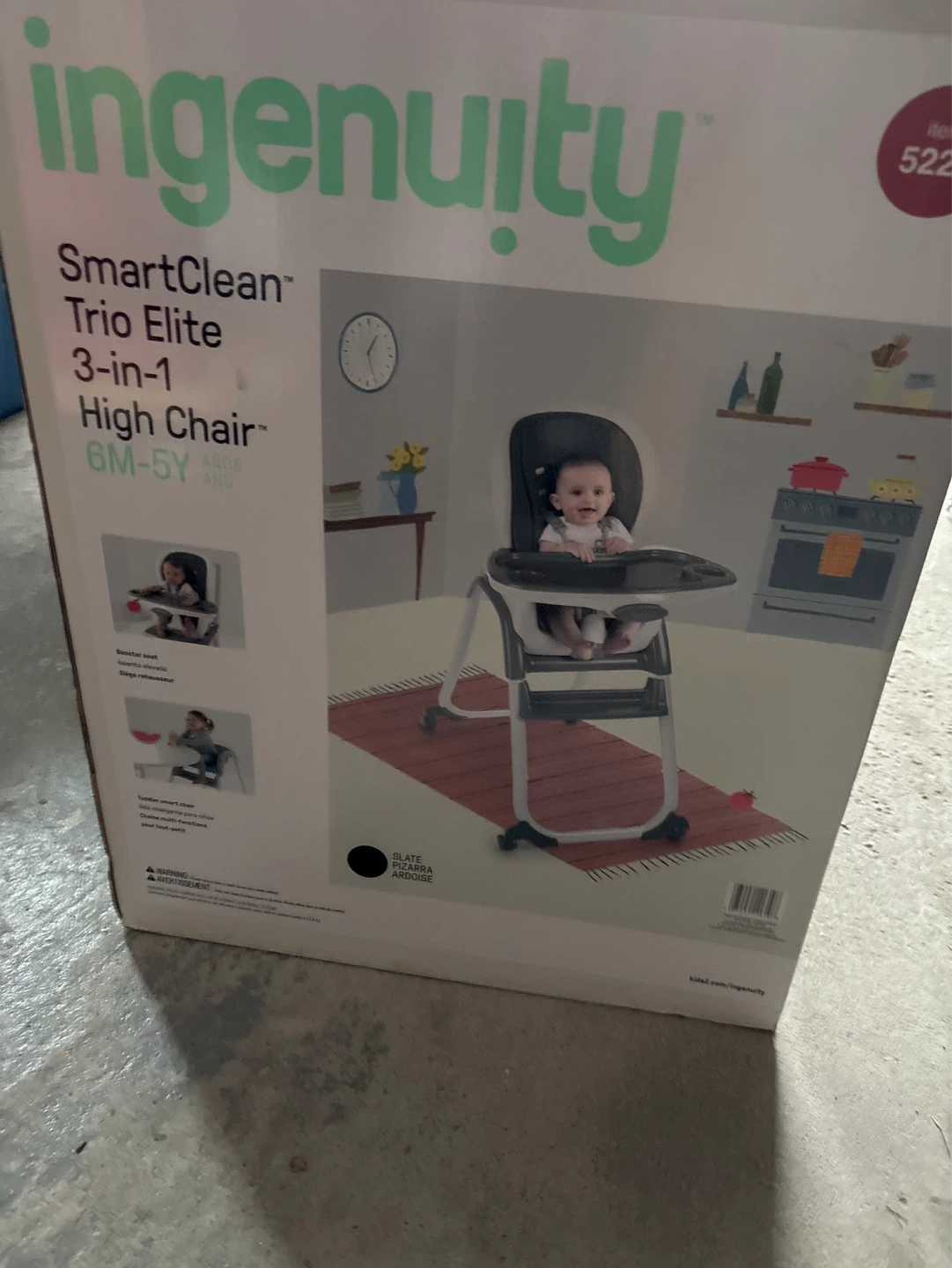Ingenuity SmartClean Trio Elite 3-in-1 High Chair - photo 2