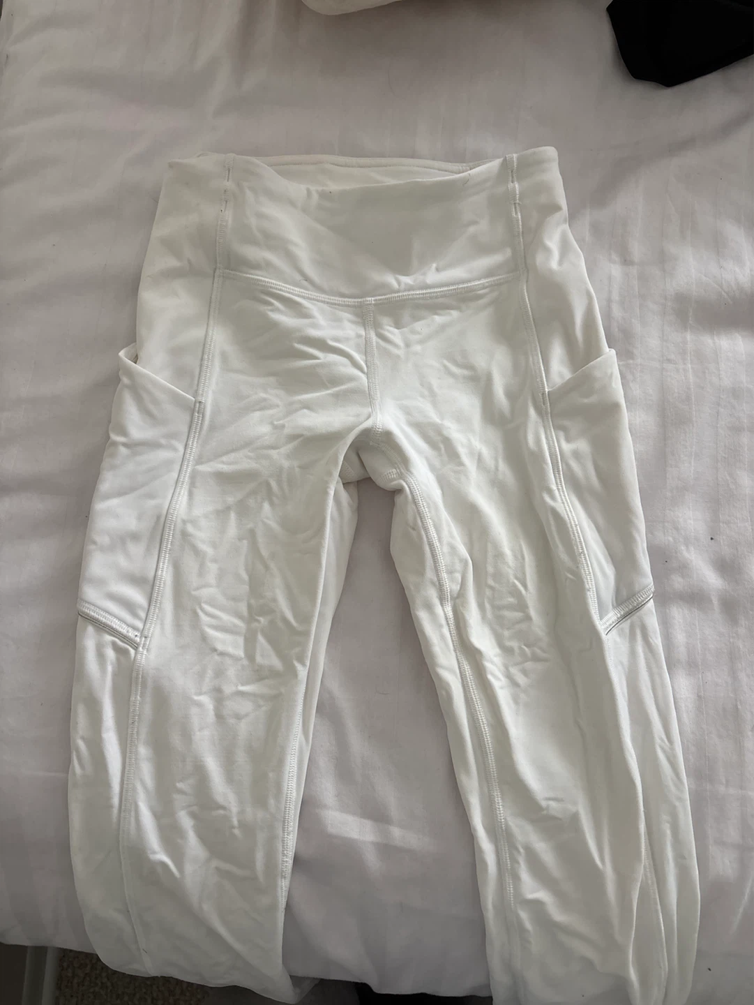 White Lululemon Align High-Rise Leggings with Pockets