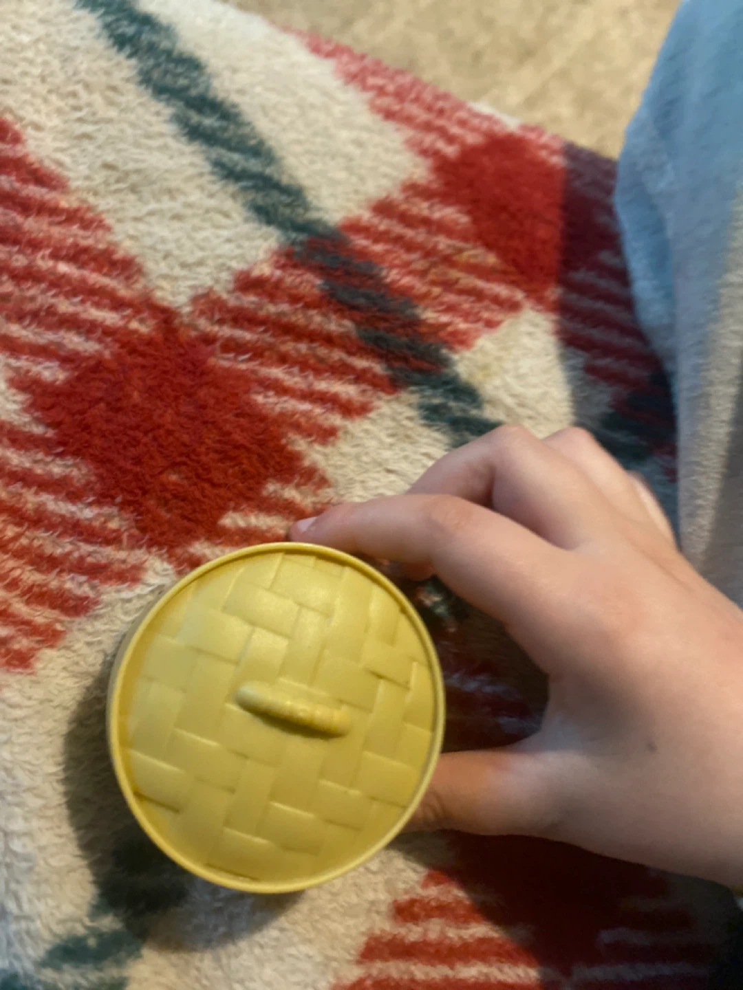 Yellow Plastic Container - photo 2
