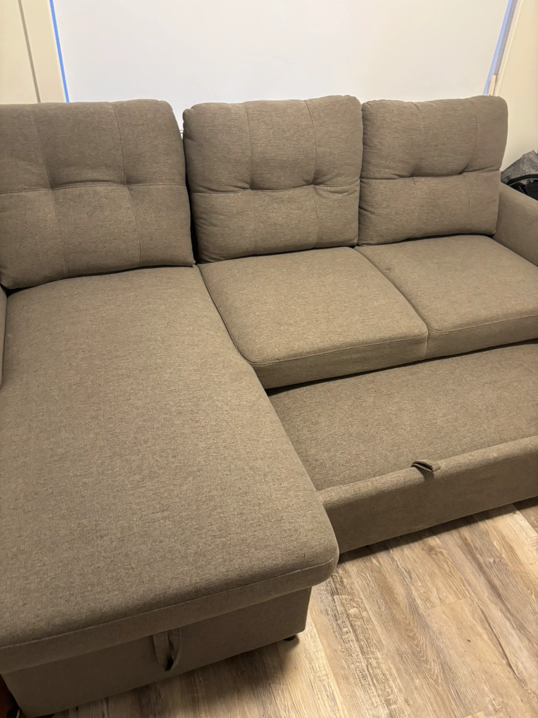 $1300 Carter2 Grey Sectional Sofa Bed - photo 2