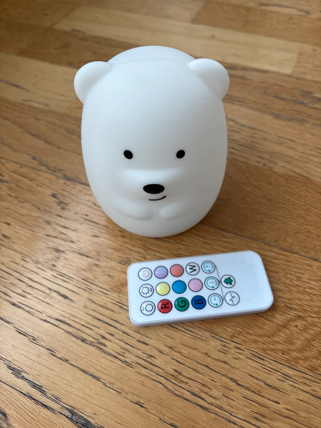 Nite Pets White Bear Night Light with Remote