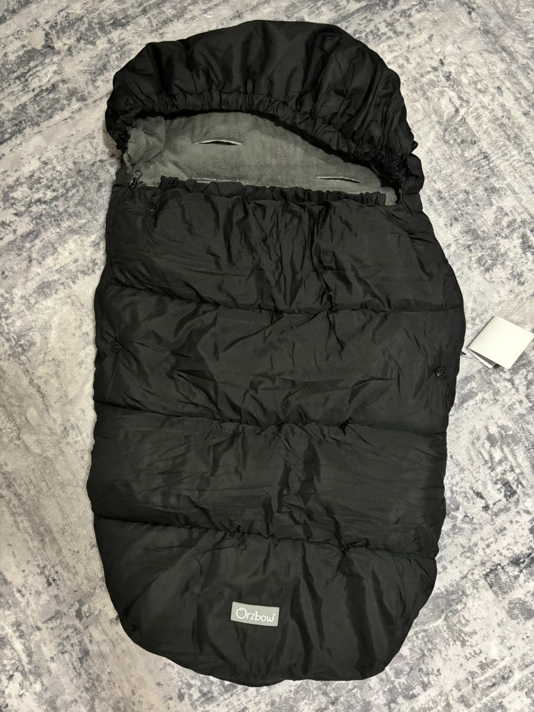 Orzbow Black Stroller Footmuff