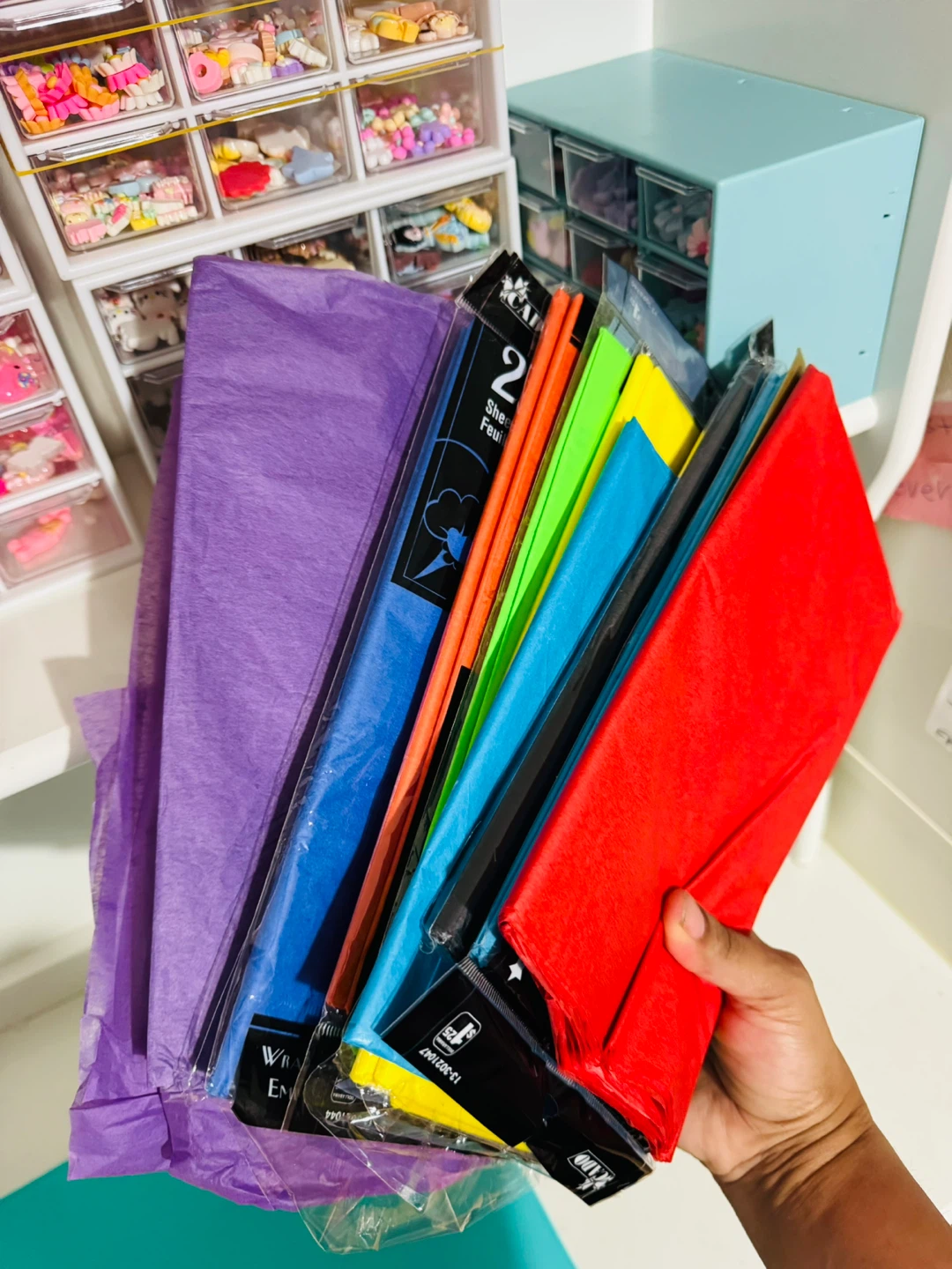 Assorted Colour Tissue Paper Sheets