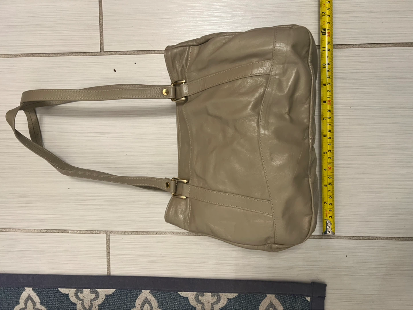 Tan Leather Shoulder Bag - photo 2