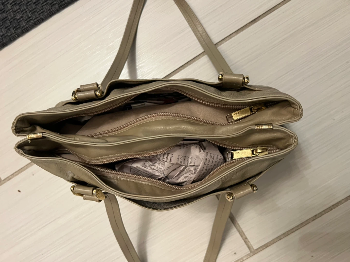 Tan Leather Shoulder Bag - photo 3
