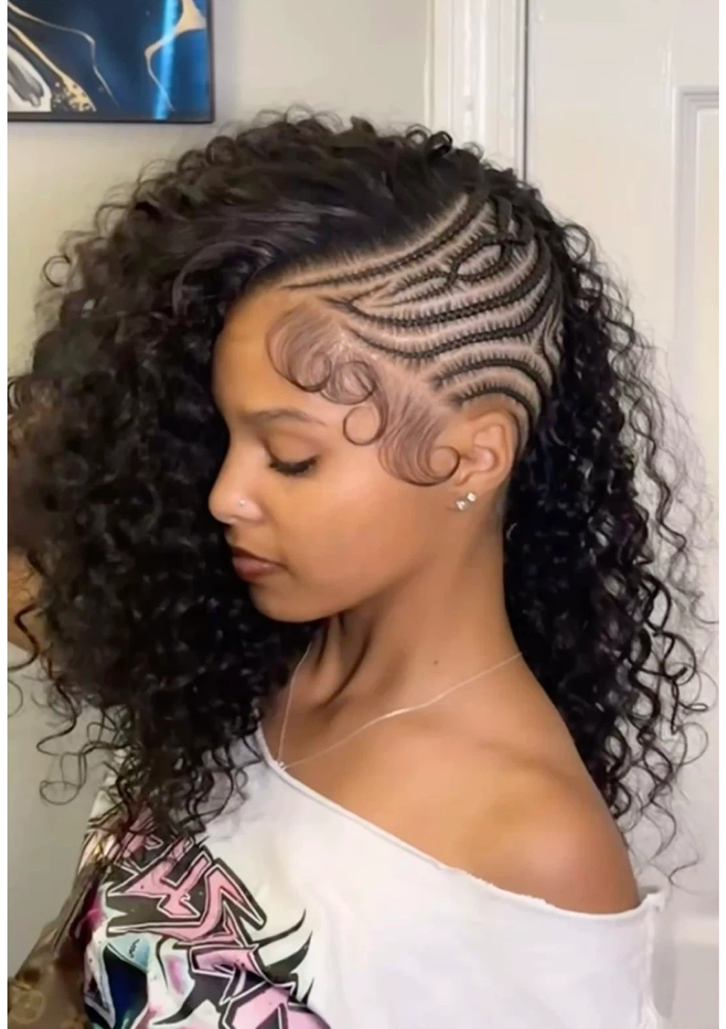 Braided Hairstyles with Curly Extensions