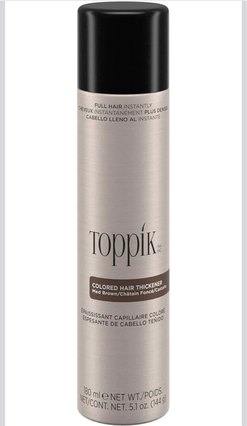 Toppik Colored Hair Thickener - Medium Brown, 5.1 oz