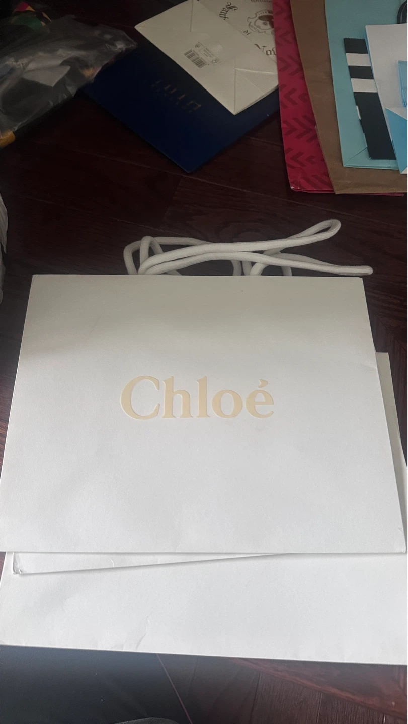 Chloé White Paper Shopping Bags - Set of 3