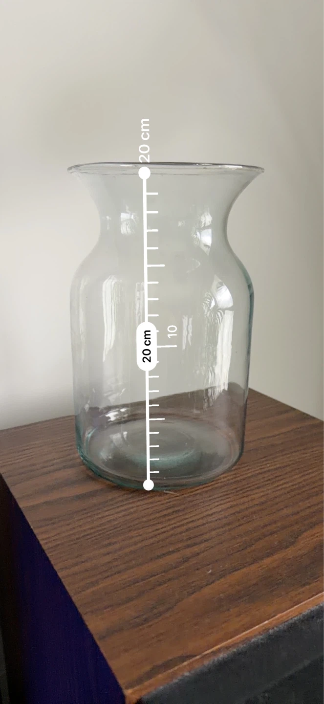 Clear Glass Vase - 20cm Tall - photo 2