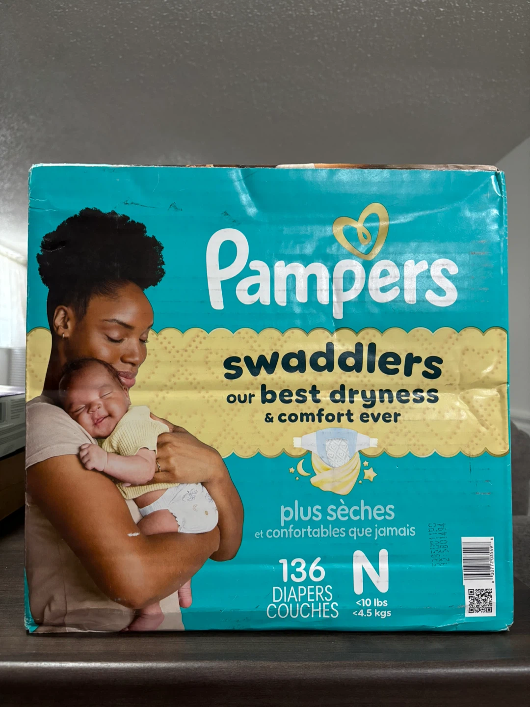 Pampers Swaddlers Diapers Size N - 136 Count