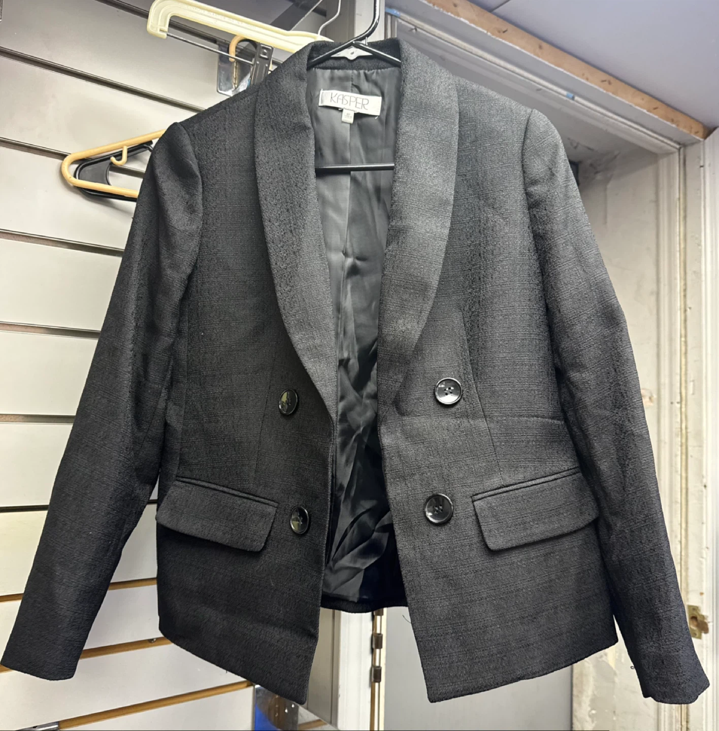Kasper Women's Black Blazer Jacket Size 4P