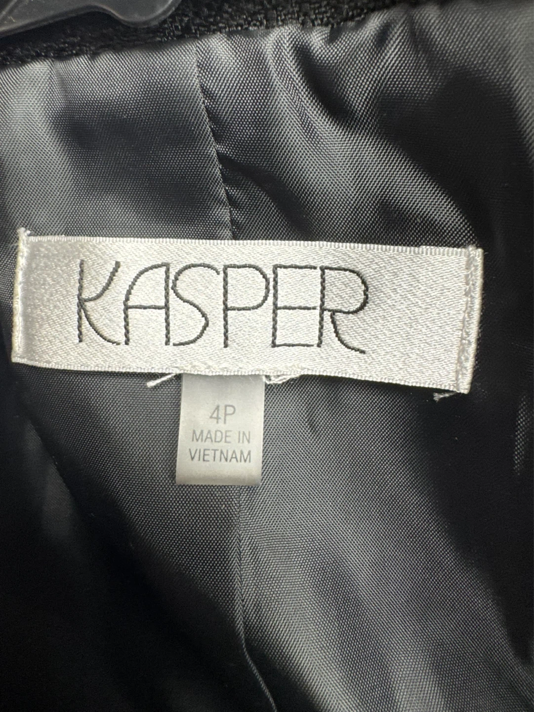 Kasper Women's Black Blazer Jacket Size 4P - photo 3