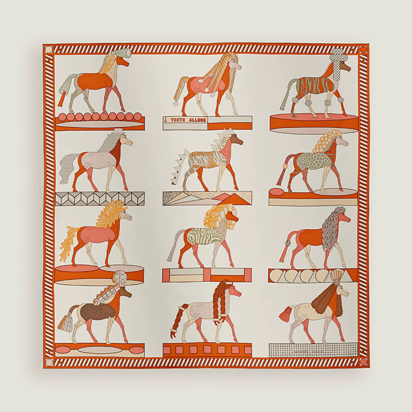 Hermès "À Toute Allure" Silk Scarf