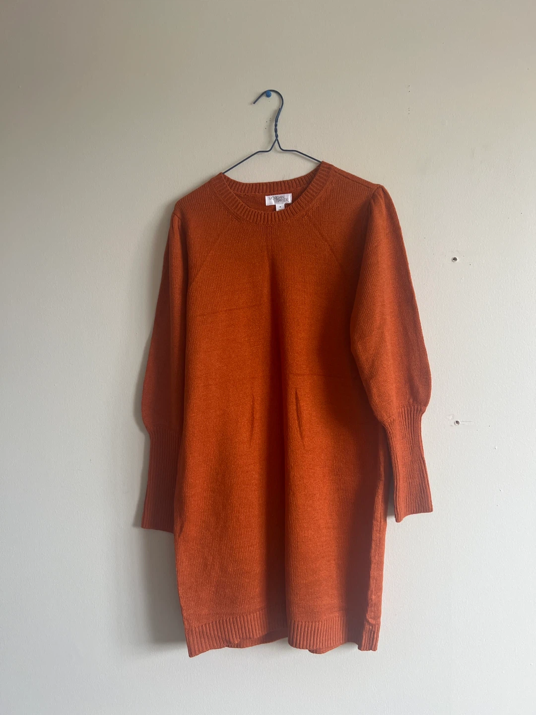 Morgan Taylor Women's Orange Sweater Dress