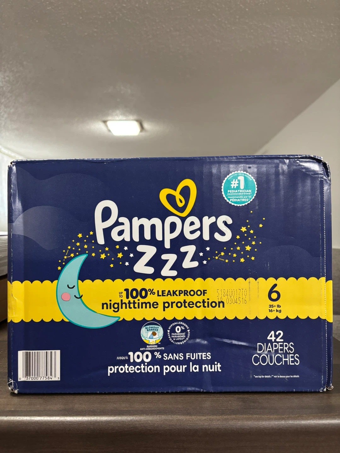 Pampers Zzz Nighttime Protection Diapers Size 6 (42 Count)