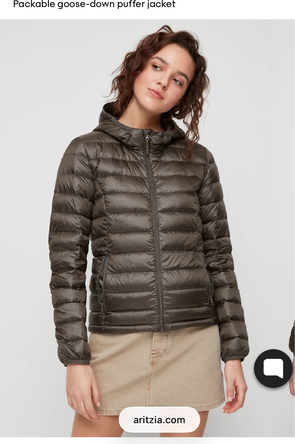 Aritzia TNA Botanie puffer size S
