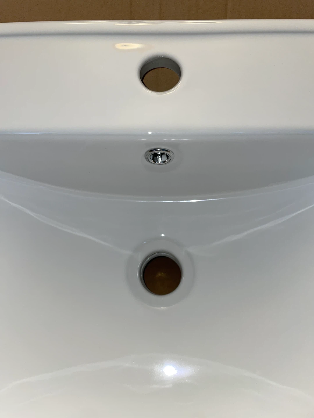 24x18 Inch White Ceramic Drop-In Bathroom Sink - 1 Faucet Hole - photo 3