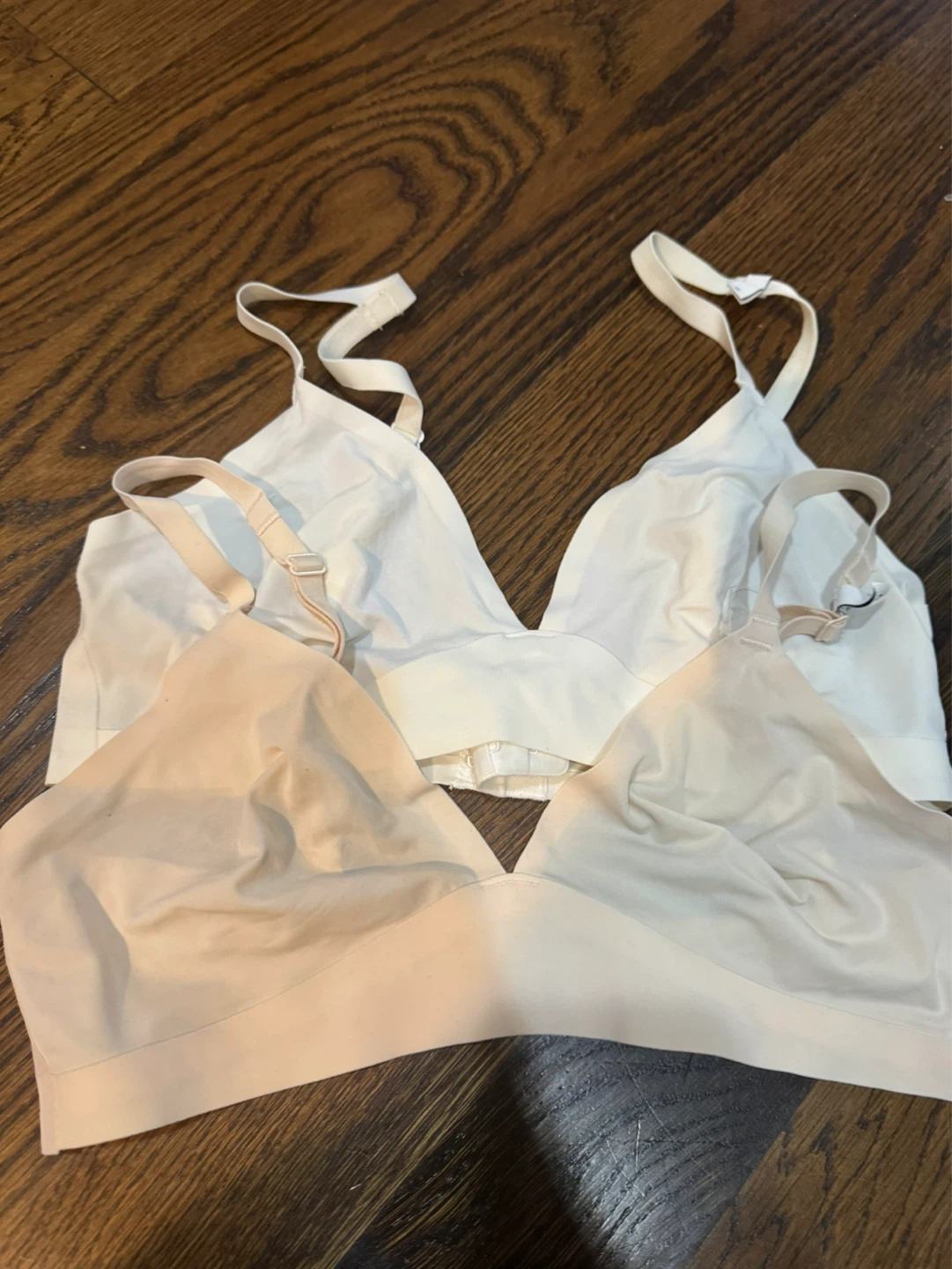 GapBody No-Show Bralette - White & Nude - Size M (2 Pack)