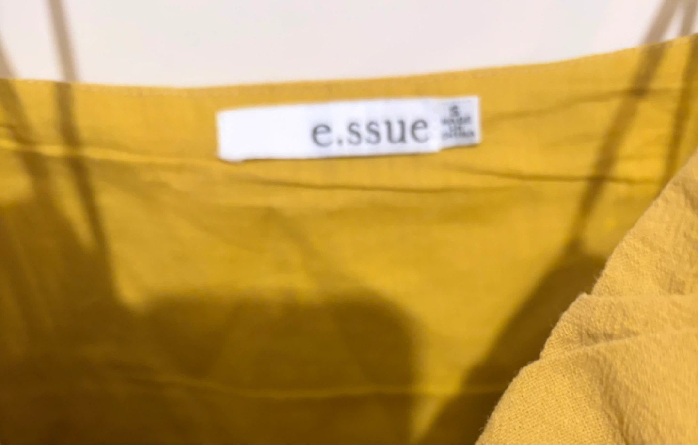 Yellow mustard Ruched Peplum Top - photo 5