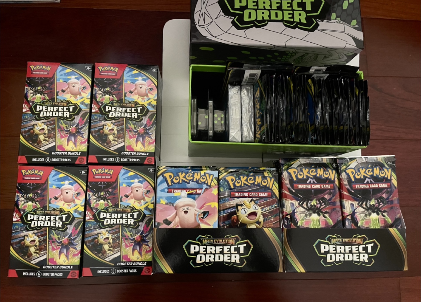 Pokemon Perfect Order opened packs (over 1630 cards)