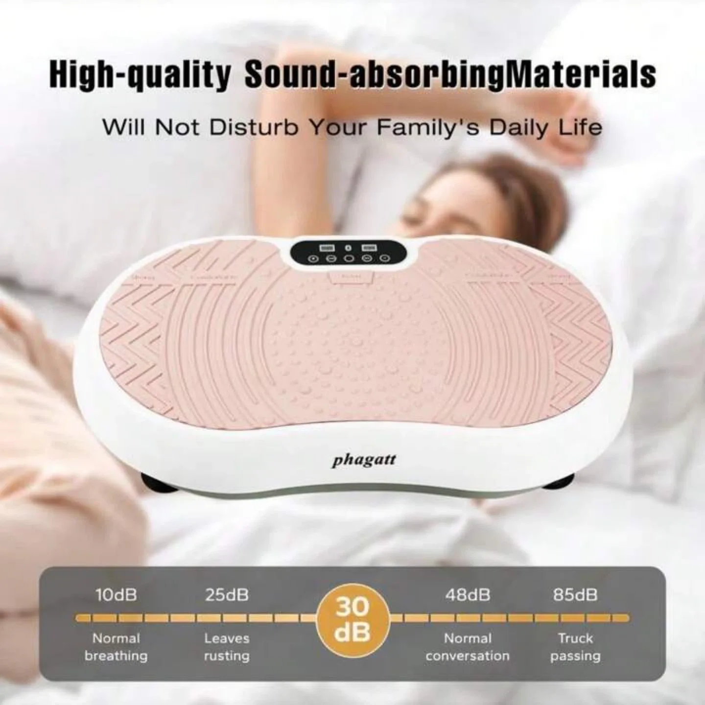 Phagatt Pink Vibration Plate Exercise Machine