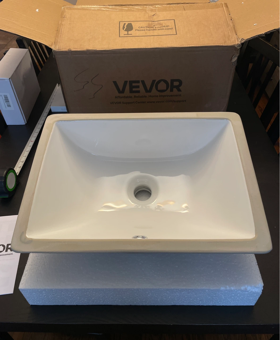 VEVOR Rectangular Undermount Bathroom Sink