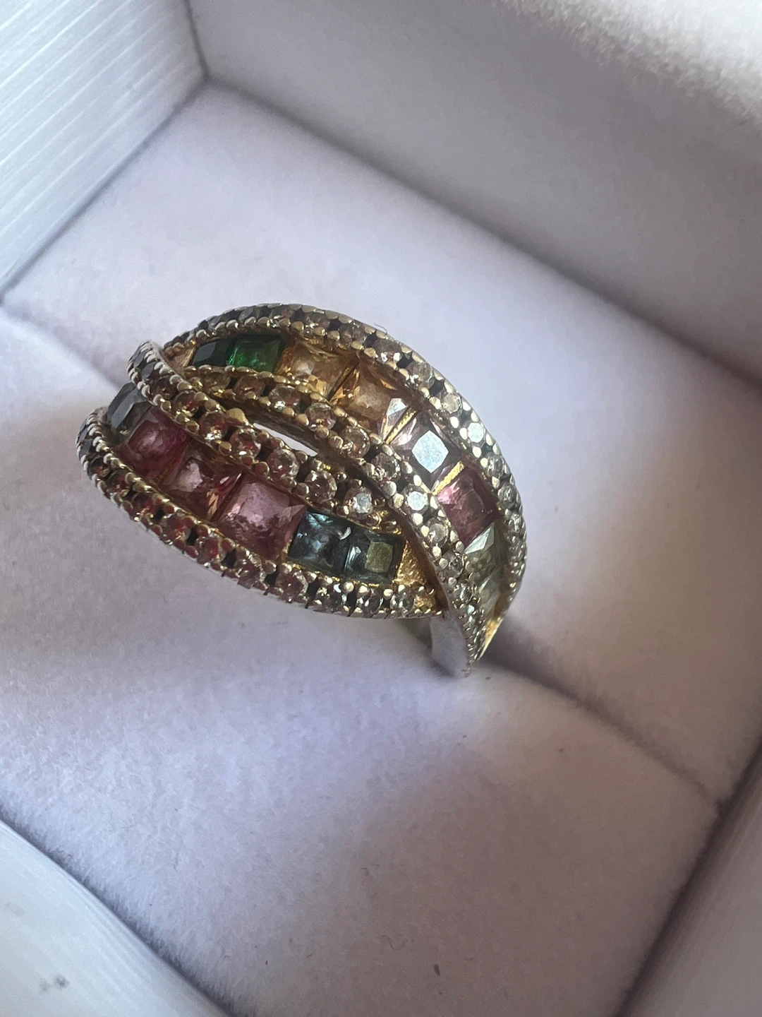 Multi-gemstone Sterling Silver Ring - photo 3