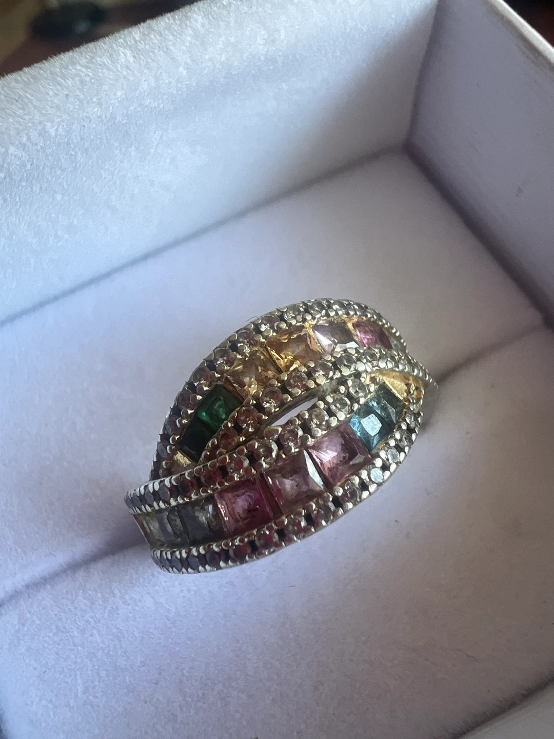 Multi-gemstone Sterling Silver Ring - photo 2