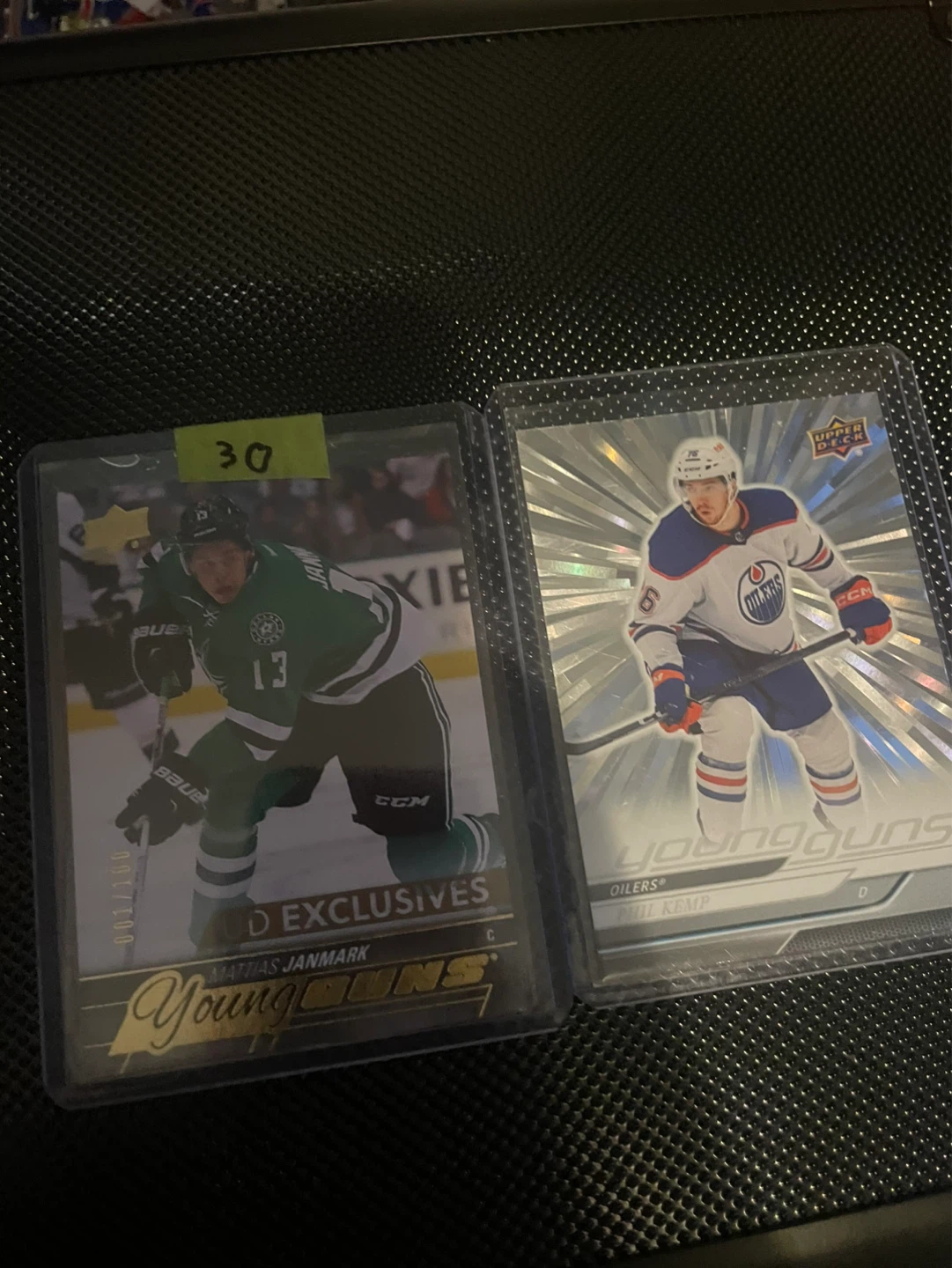 Upper Deck Young Guns Hockey Cards - Mattias Janmark & Phil Kemp