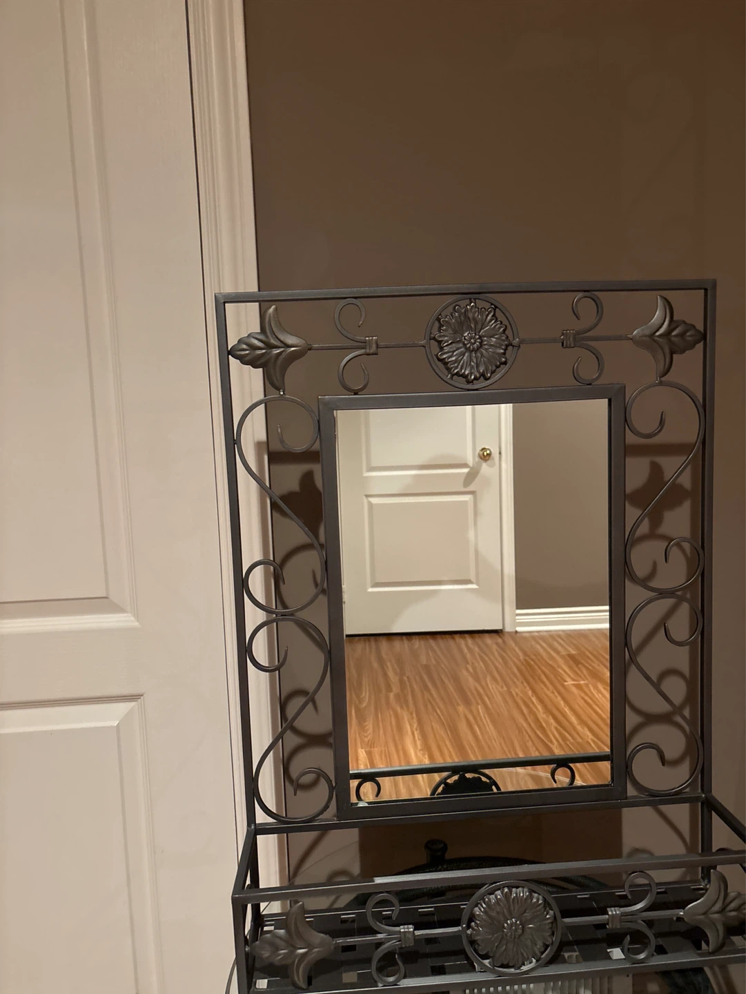 Ornate Metal Framed Mirror