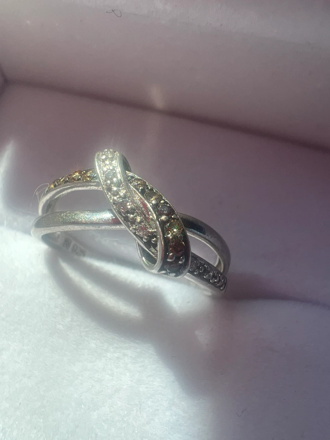 Sterling Silver 925 Ring with diamonds