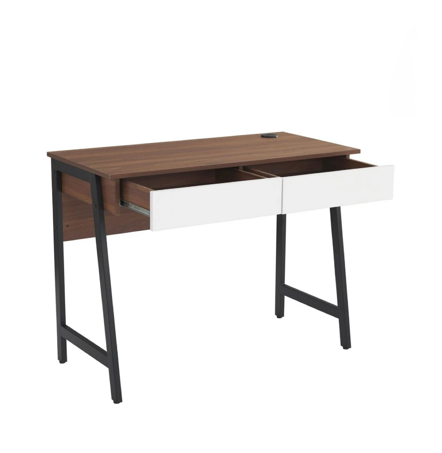 Modern Computer Desk with Two Drawers - photo 2