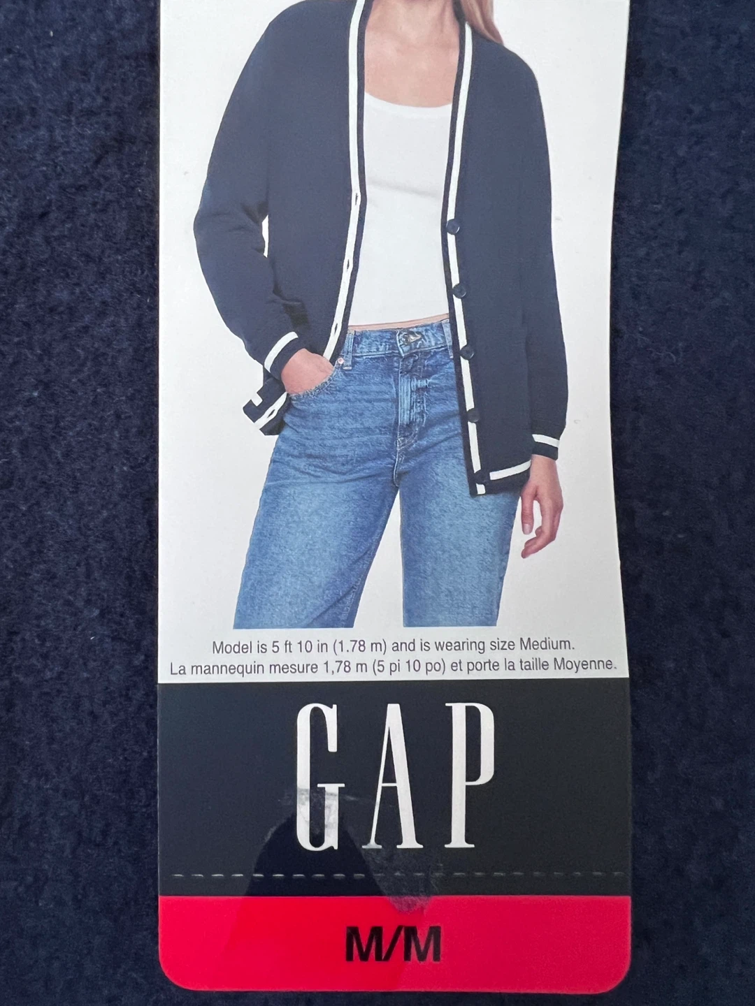 Gap Navy Cardigan - Size Medium (NEW With Tag) - photo 2