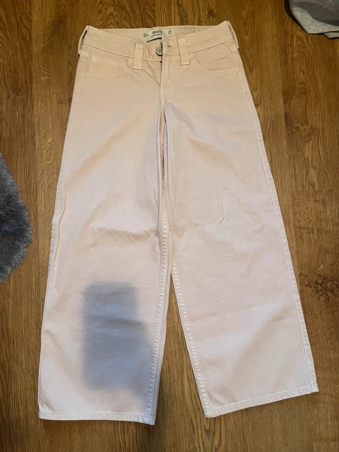 Light pink baggy Hollister jeans