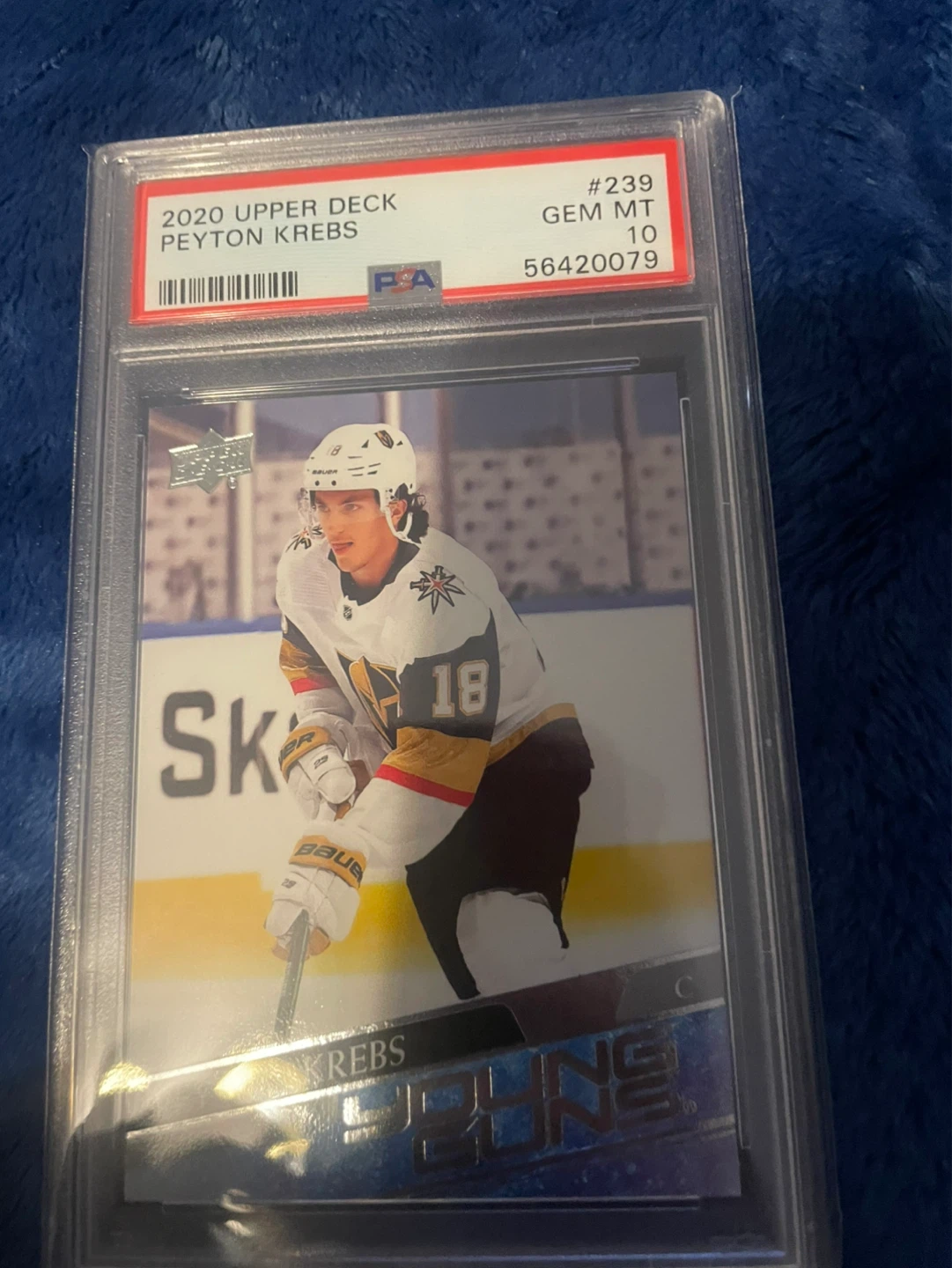 2020 Upper Deck Peyton Krebs #239 Gem MT 10 Hockey Card