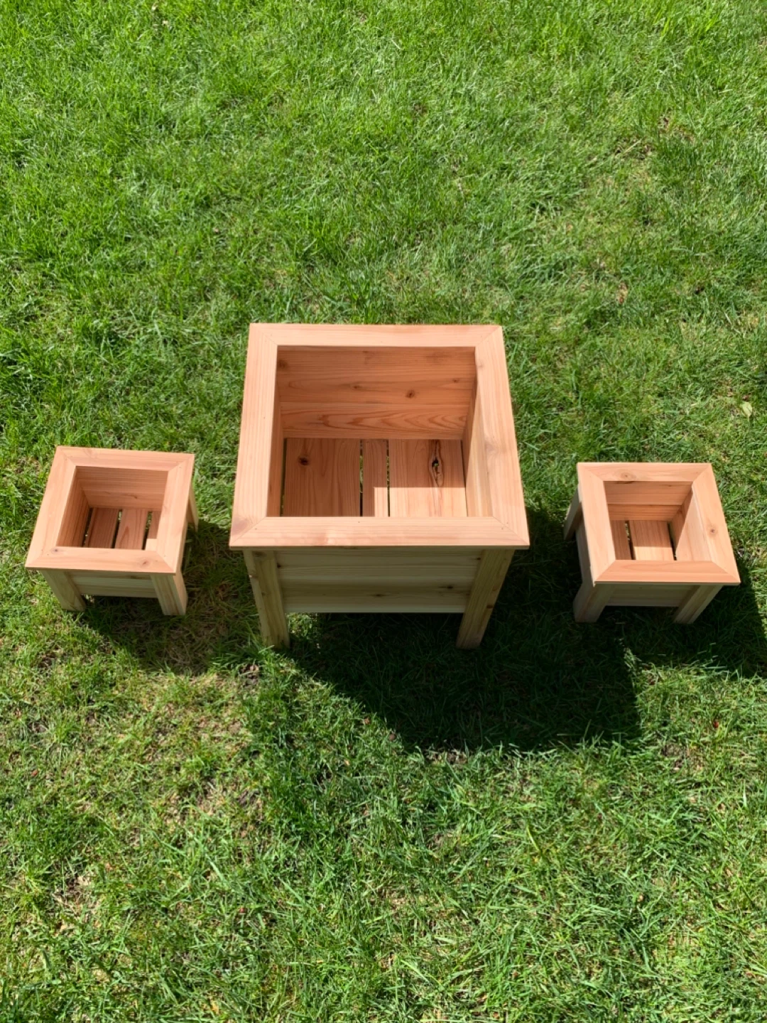 Mini Handmade Rustic Cedar Planters - photo 4